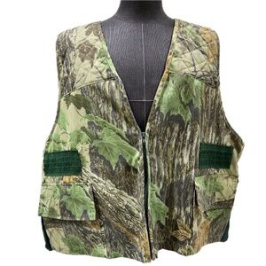 Ozark Trail 2XL Realtree Camo Hunting Game Vest Zip Front Game Bags